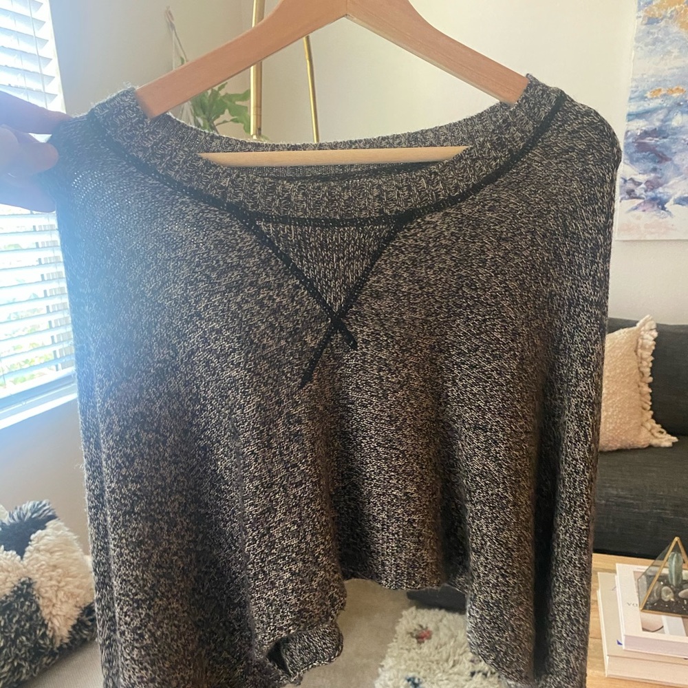 AIKO Anthropologie Cropped Knit Sweater Size S